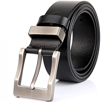Belt for Men Leather Belt (Belt width:1.4 inches)[Trimmed to fit]HZ2067
