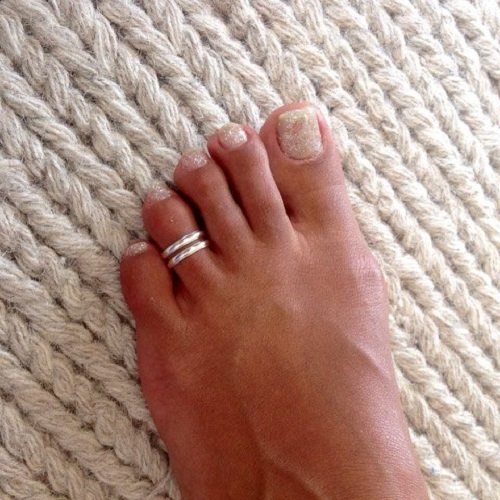 Toe Ring - Silver Toe Ring - Adjusable Toe Ring - Foot Accessories - Foot Ring - Foot Jewelry - Band Toe Ring - Gifts Under 20