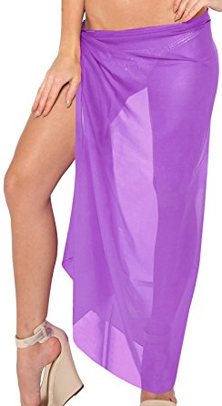 Oryer Womens Sarong Wrap Beach Sarong Chiffon Swimwear Cover up Swimsuit Wrap