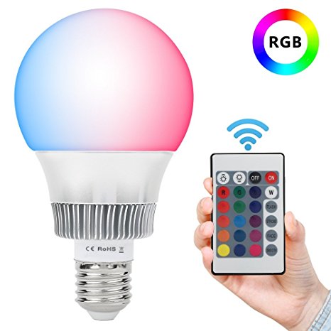 eSaveBulbs 10W E27 RGB Led Bulb Dimmable 16 Colors Changing Led Lamp Indoor/Outdoor Party Wedding Christmas Decoration Led Bulbs AC 85-265V
