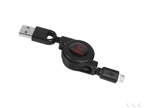 Cellet Micro USB Retractable Charger and Data Cable (USB)