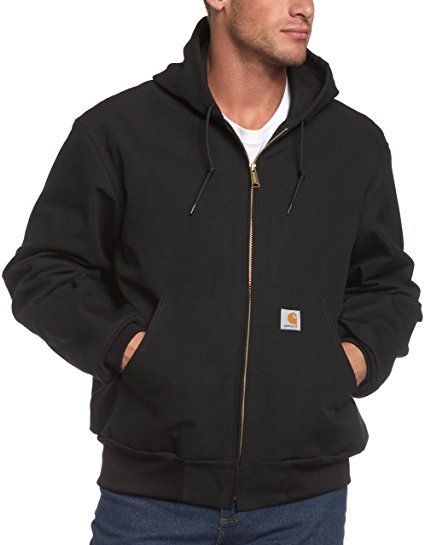 Carhartt Men's Big & Tall Thermal-Lined Duck Active Hoodie Jacket J131