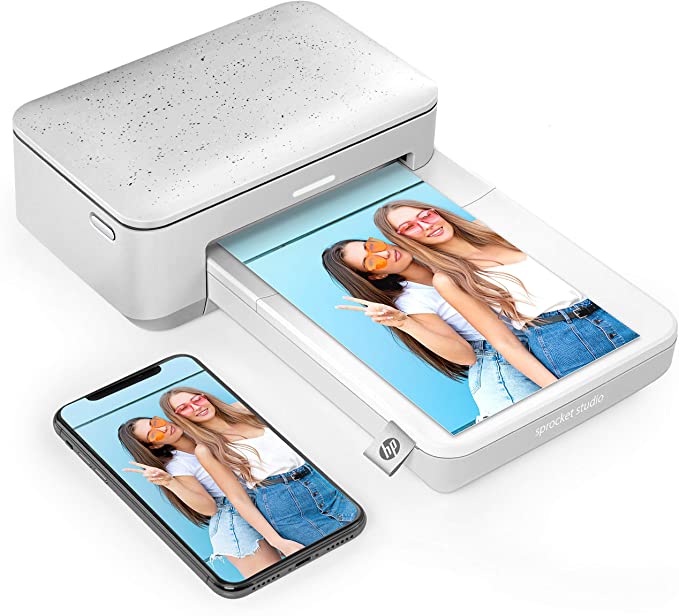 HP Sprocket Studio 4x6” Instant Photo Printer – Print Photos from Your iOS, Android Devices & Social Media