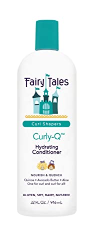 Fairy Tales Curly-Q Hydrating Conditioner - Conditioner for Curly Hair - Paraben Free, Sulfate Free, Gluten Free, Nut Free- 32oz