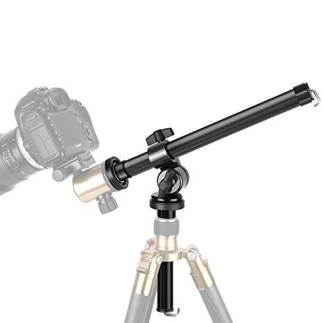 Neewer Camera Tripod Boom Arm: External Multi-Angle Center Column Extension Arm for Studio Outdoor Macro Over Head Shooting (32cm Length, 5kg Load Capacity, 25mm Tube Diameter, Ball Head Not Included)