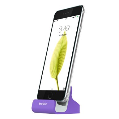 Belkin Desktop Desk Charger Dock Cradle Base Charging Station for iPhone 6, 6 Plus, iPhone 5/5S/5C and iPod touch (5th generation), Purple