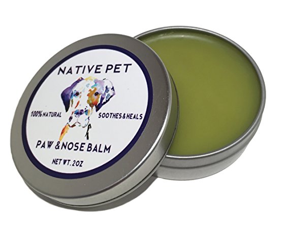 Nose & Paw Balm for Dogs by Native Pet – Protect Dry Snouts & Soothe Chapped Paws – Unscented for Maximum Comfort – All-Natural with Unrefined Shea Nut Butter & Organic Hemp Oil