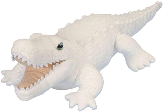 Wild Republic White Alligator Plush, Stuffed Animal, Plush Toy, Gifts for Kids, Cuddlekins 12 Inches