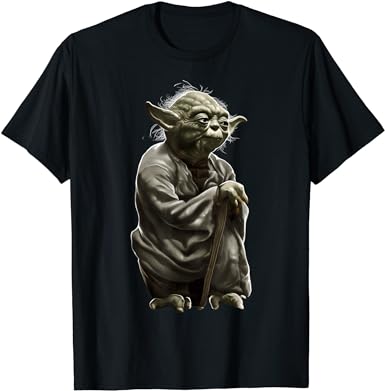 Star Wars Yoda The Wise One Dreamy Airbrush Art Maglietta