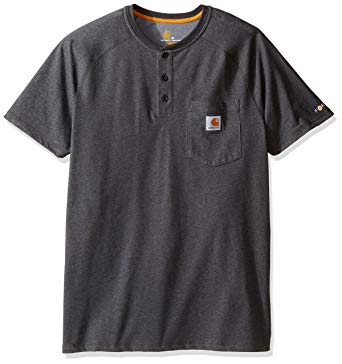 Carhartt Men's Force Delmont Short Sleeve Henley T-Shirt (Regular and Big & Tall Sizes)