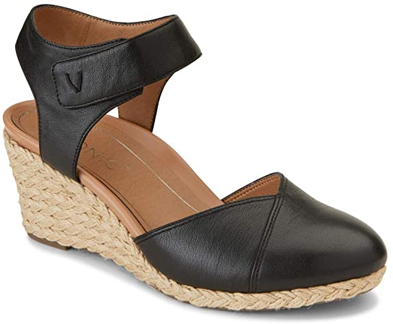 Vionic Women's Aruba Loika Backstrap Wedge - Ladies Wedges with Concealed Orthotic Support