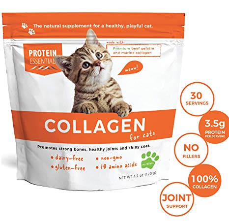 Collagen for Cats: All Natural Protein Supplement - Supports Digestion, Fur and Joints