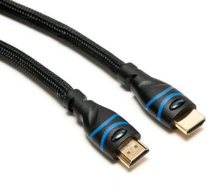 BlueRigger High Speed HDMI cable with Ethernet - Supports 3D and Audio Return [Latest Version] - 10 Feet