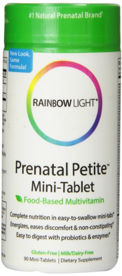 Rainbow Light Prenatal Petite, 800 mcg Folic Acid, 90 Tablets