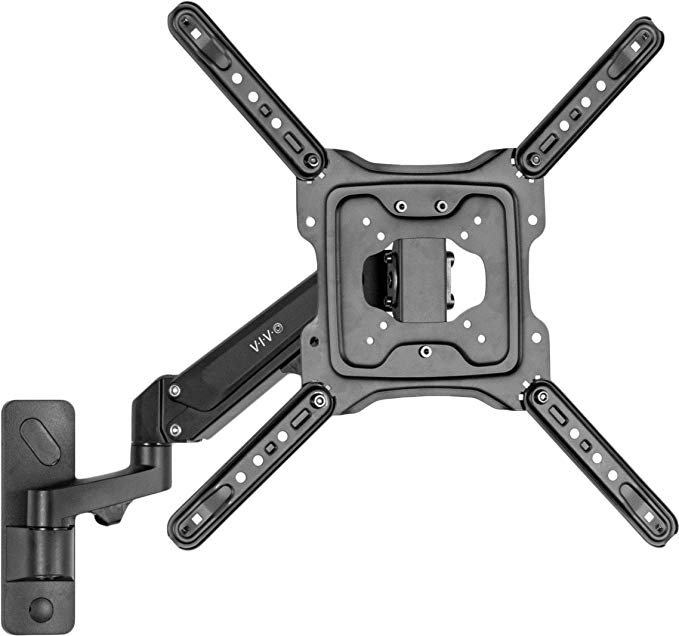 VIVO Premium Aluminum Single TV Wall Mount for 23 to 55 inch Screens, Adjustable Arm, Fits up to VESA 400x400 (MOUNT-G400B)