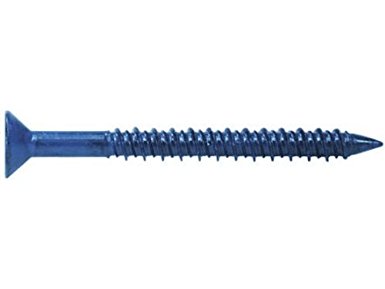 MKT Steel Conset Masonry Screw Anchor, Phillips Flat Head, 3/16" Diameter x 4" Length (Box of 100)