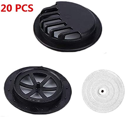 20PCS Anti Pollution Face Cover Mouth Filter Air Breathing Filter Accessories - Face Cover Valves Breathing Activated Carbon Dustproof Windproof Foggy Haze Cover Filter(Black)