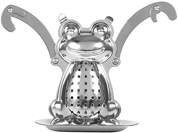 Tea Infuser Filter, Stainless Steel Frog Shape Mesh Tea Cooking Ball Infuser for Brew Loose Leaf Tea, Spices, Seasonings