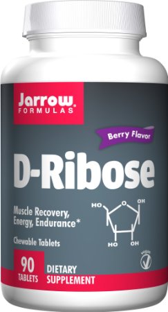 Jarrow Formulas Ribose Supports Muscle Recovery Energy and Endurance 90 Chewable Tabs