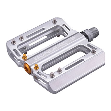 BONMIXC Mountain Bike Pedals, 9/16 Cycling Three Pcs Sealed Bearing Bicycle Pedals