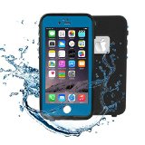 iPhone 6s Plus Waterproof CaseMaxdara NewestWaterproof Underwater Shockproof Snowproof Dirtpoof Protection Cover for iPhone 6s 6 Plus 55 Inches Blue