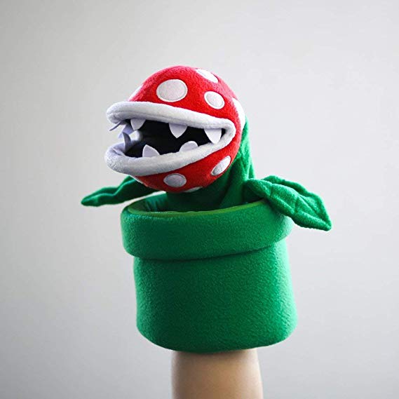 ThinkGeek Licensed Nintendo Plush Piranha Plant Puppet