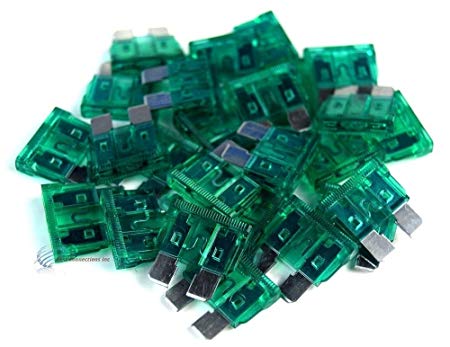 25 pack 30 Amp ATC Fuse Blade Style Scosche 30A Automotive Car Truck