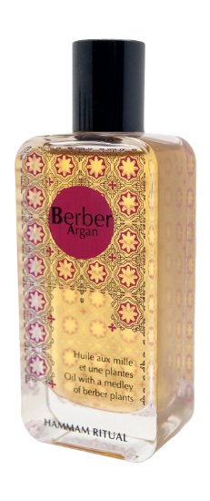 Hammam Ritual Berber Hair Oil - Hair oil treatment for renewed hair growth, vitality and shine- Nourishing blend of organic argan oil and more than 14 natural moroccan plants- Hydrated hair with Ultra-high vitamin content for dry hair.
