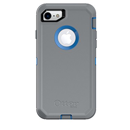 OtterBox DEFENDER SERIES Case for iPhone 7 (ONLY) - Retail Packaging - MARATHONER (COWABUNGA BLUE/GUNMETAL GREY)