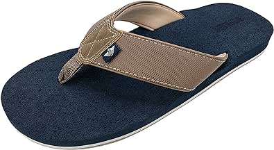 DOCKERS Men’s Sandal Super Cushion Flip Flop, Pool and Beach Sandals, Men's sizes 7-8 to 11-12