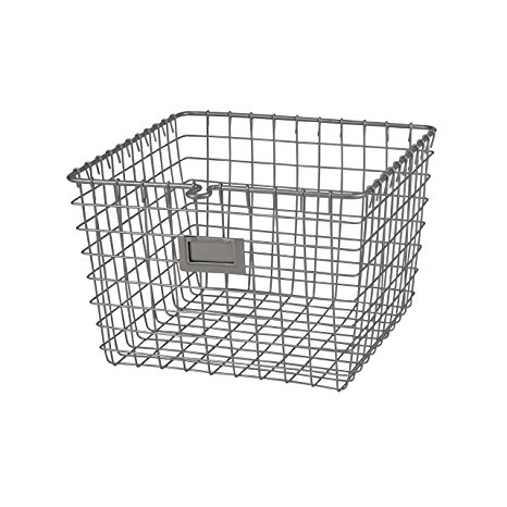 Spectrum Diversified Storage Basket, Medium, Satin Nickel