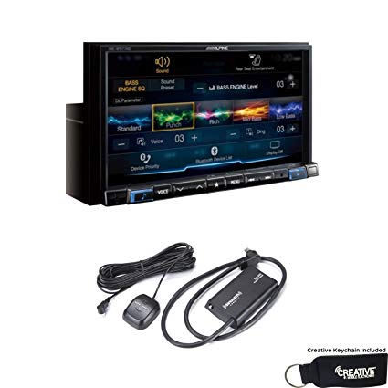 Alpine INE-W977HD 7-Inch Audio/Video/Navigation System and Sirius XM tuner bundle