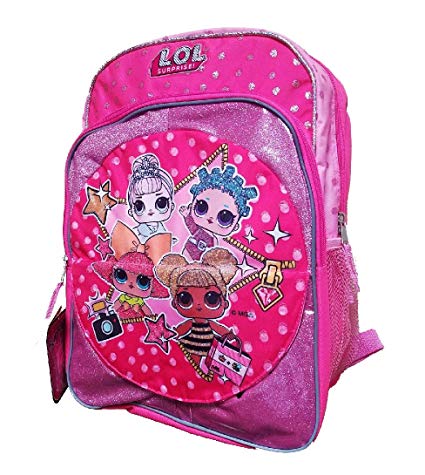 Accessory Innovations LLC LOL SURPRISE Premium Girls Pink Full-Size 16 Flip Panel School Backpack Bookbag