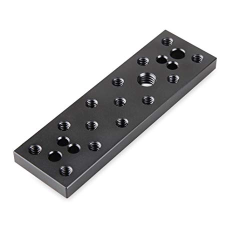SMALLRIG Multi-Function Mounting Plate Cheese Plate with 1/4" and 3/8" Connections for Sony F970 / F550 Battery on Monitors Lilliput Fa1011, Fa1013, 669hb, 669gl, 869gl & Coollcd 619ah - 904