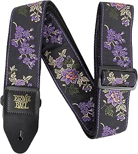 Ernie Ball Classic Jacquard Guitar/Bass Strap - Lavender Blossom