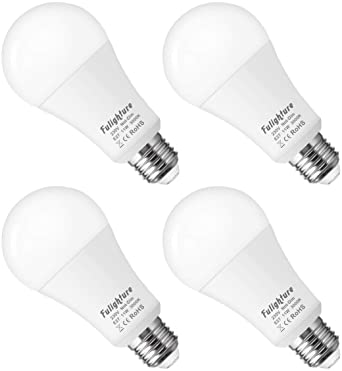 E27 Frosted Globe Edison Screw 100W Incandescent Equivalent, Fulighture Ultra Bright 1000lm A60 11W LED Light Bulbs, 3000K Soft White, for Bedroom Living Room Bedroom, Non-dimmable, Pack of 4