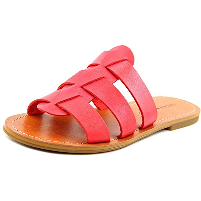 Lucky Brand Aisha Open Toe Leather Slides Sandal