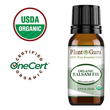 Organic Balsam Fir Needle Essential Oil 10 ml 100% Pure Undiluted USDA Certified Therapeutic Grade.