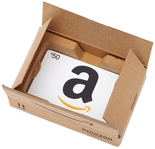 Amazon.com Gift Card in a Mini Amazon Shipping Box (Classic White Card Design)