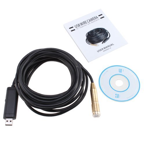 KLAREN USB Waterproof Endoscope Borescope Inspection Camera (16ft/5M)