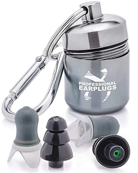 Noise Cancelling Ear Plugs for Sleeping - High Fidelity Silicone Earplugs Musicians'