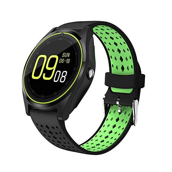 JOKIN V9 Bluetooth Smart watch (Black-Green)