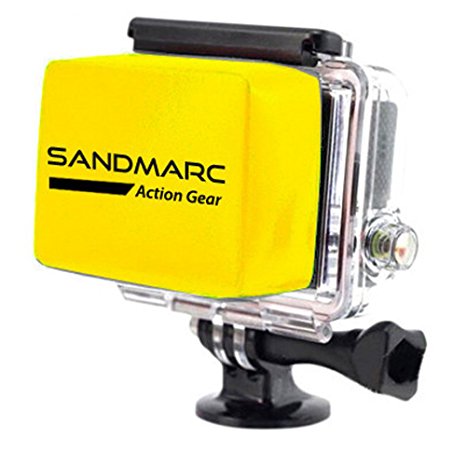 SANDMARC Floaty for GoPro Hero 4, 3 , and 3 Cameras (Camcorder) - For Surfing, Diving, Snorkeling, Swimming, Kayaking, Jet Skiing and Underwater Activities …