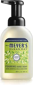 Mrs. Meyer's Clean Day Foaming Hand Soap, Lemon Verbena Scent, 10 Fl oz (Pack of 1)