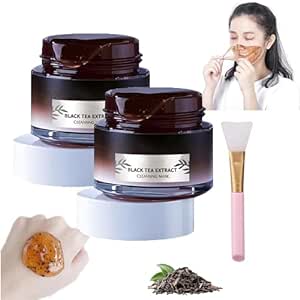 Black Tea Mask, Black Tea Skinning Peel Off Mask,Black Tea Cleansing Mud Mask, Black Tea Smear-On Mask, Black Tea Pore Cleansing And Exfoliating Peeling Mask, Black Tea Peeling Mask (2 pieces)