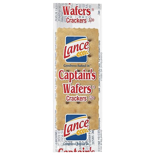 Lance Captain Wafers Original Flavor, Individual 2-Packs, 500 Packs Total, .23 Ounces Each