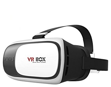 Fuleadture 3D VR Glasses Virtual Reality Headset 3D Video Movies Games VR Box Adjust Cardboard for iPhone 7 Plus Samsung Galaxy S6 S7 Edge and Other 3.5-6.0 inch Smartphones