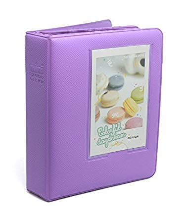 CLOVER Candy Color Fuji Instax Mini Book Album for Instax Mini7s 8 25 50s Film-Lavender
