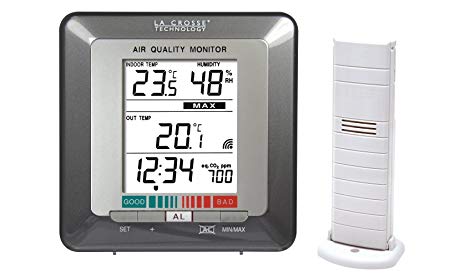 La Crosse Technology WS272-MEG Temperature Station with Air Quality Indicator - Grey