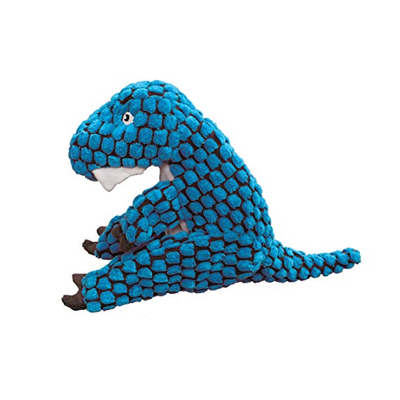 KONG Dynos T-Rex Blue Dog Toy